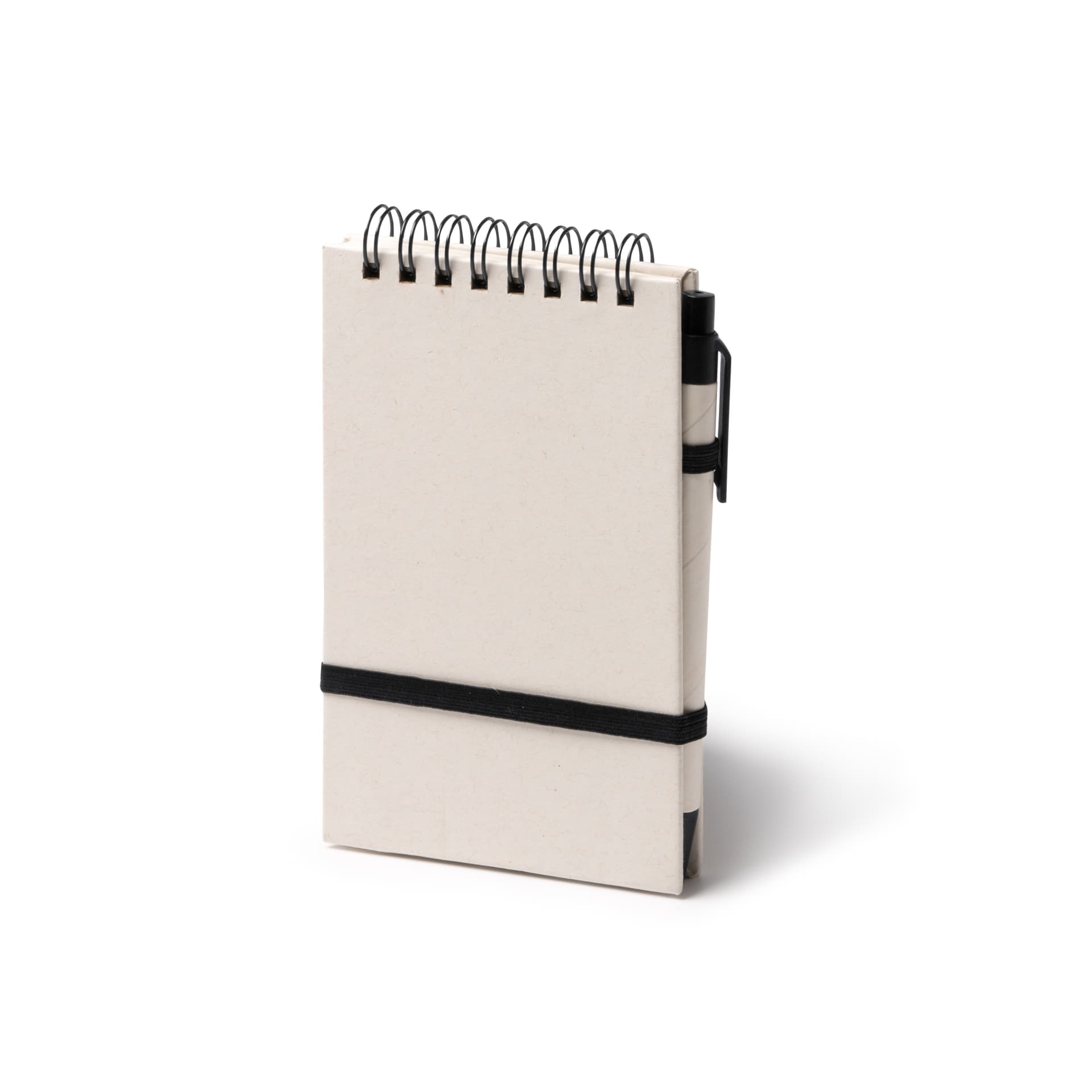 Libreta A6 ecológica con cartón reciclado y bolígrafo incluido