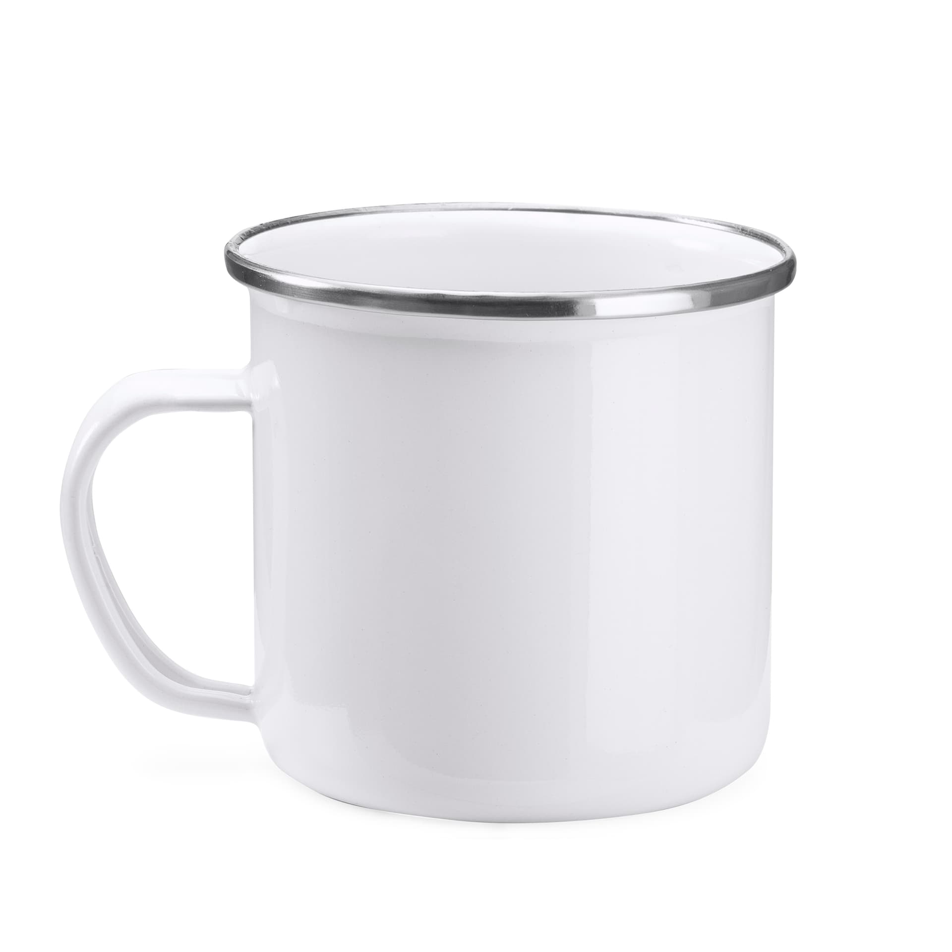 Taza metálica esmaltada personalizada de 370 ml para bebidas