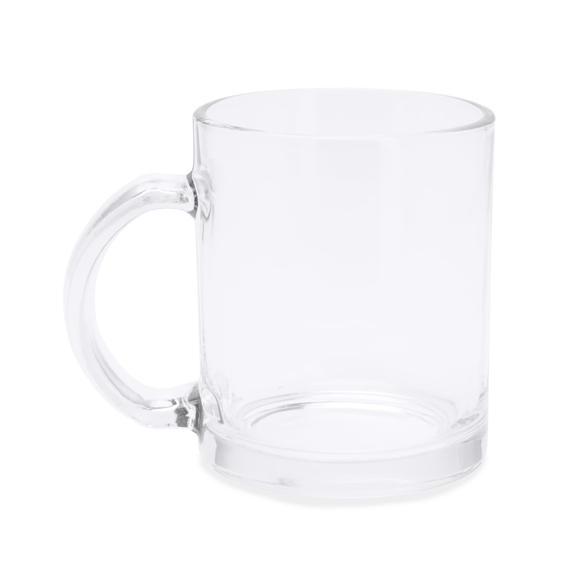 Taza de cristal para sublimación 340 ml personalizable y elegante