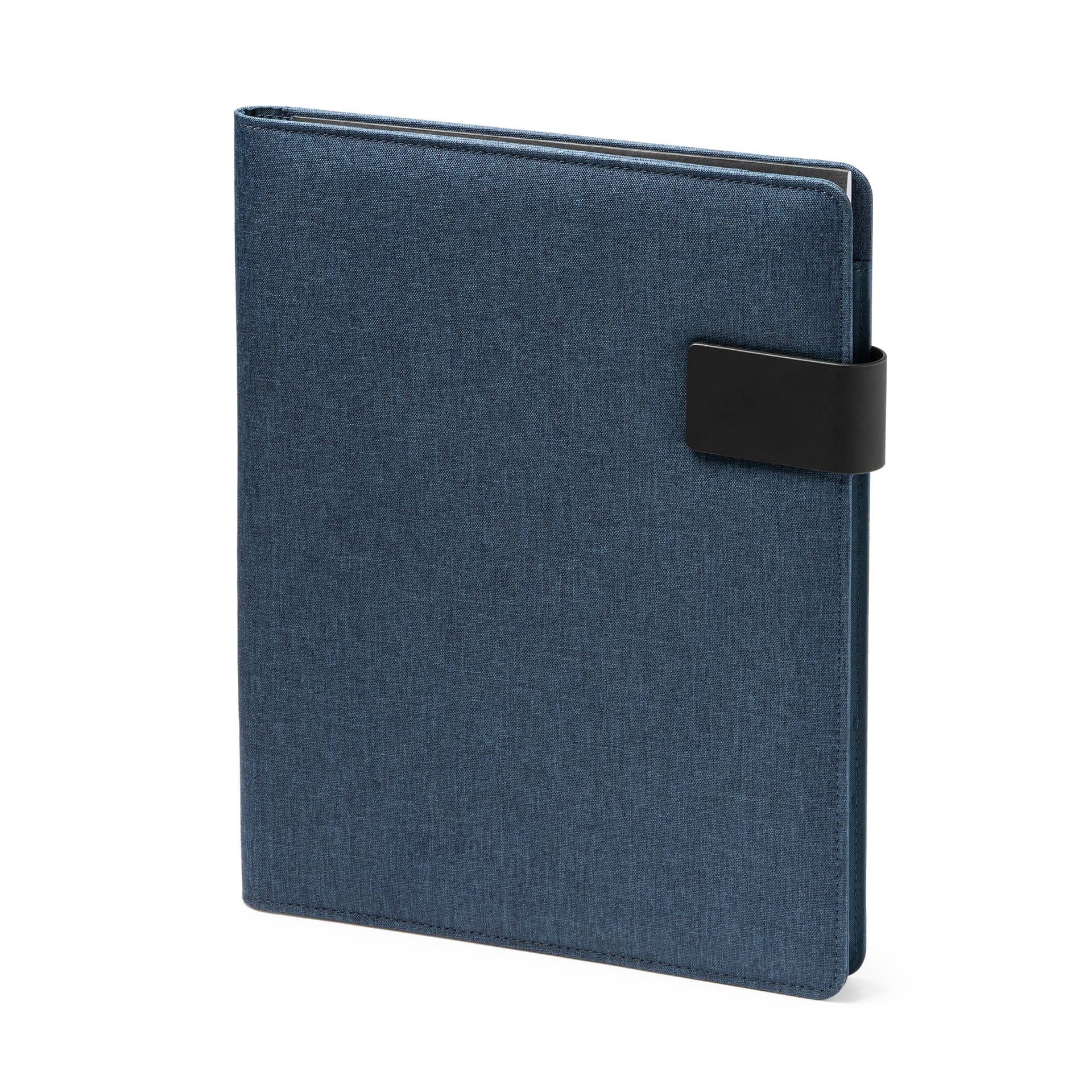 Carpeta A4 personalizada RPET 600D con cierre magnético y bloc