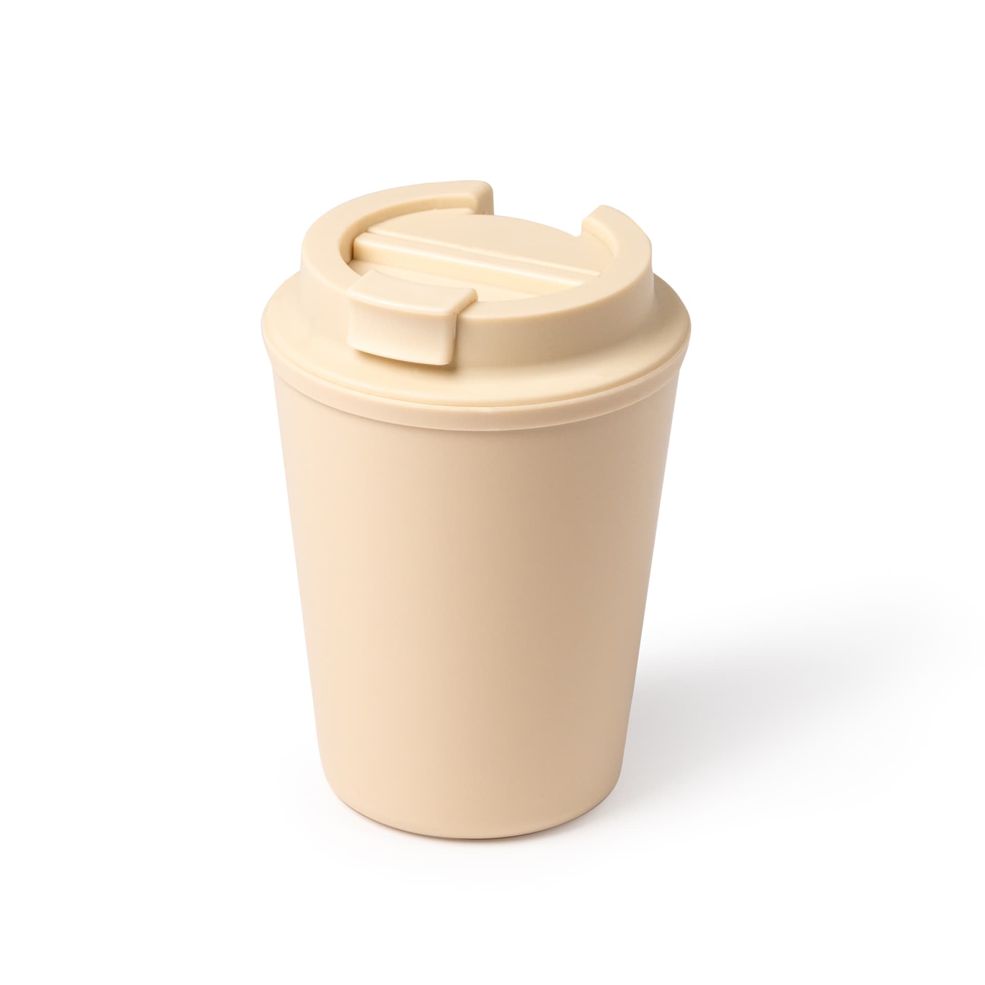 Vaso de polipropileno 300 ml con tapa a rosca para bebidas