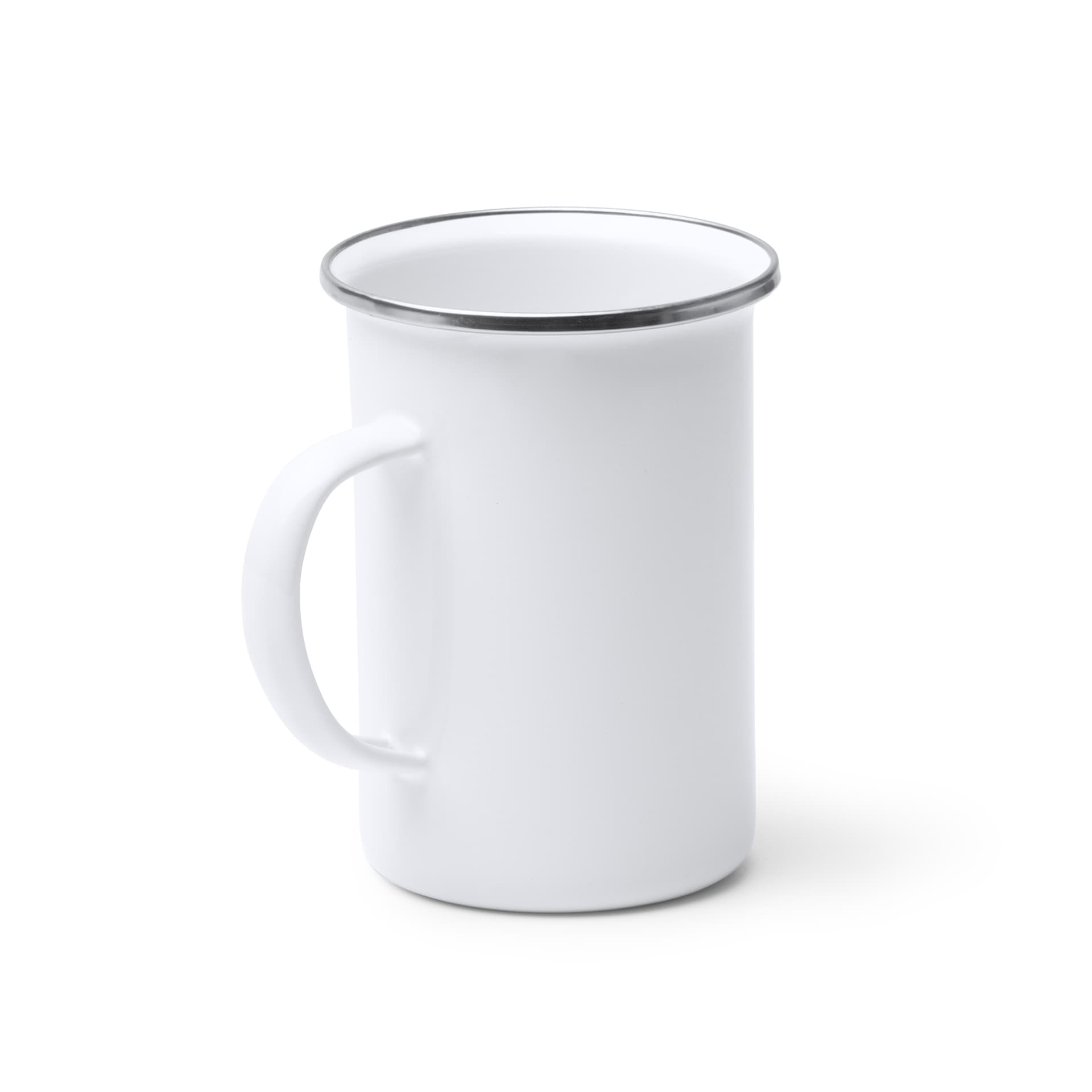 Taza alta metálica esmaltada 380 ml para sublimación y personalización