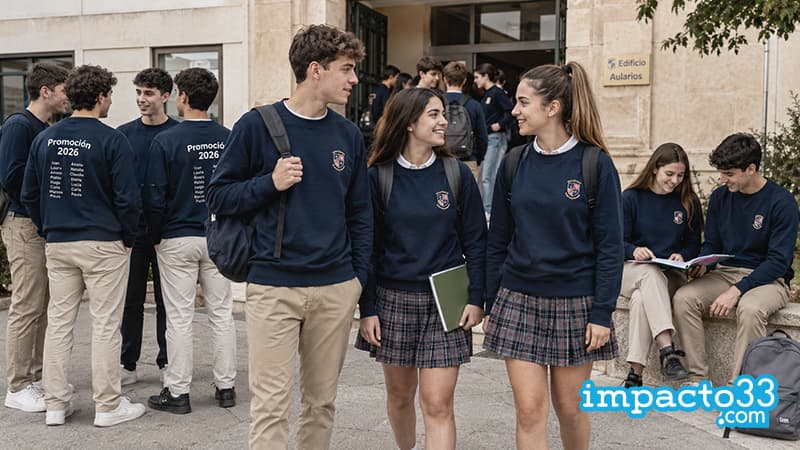 sudaderas sin capucha para Uniformes Escolares y Universitarios