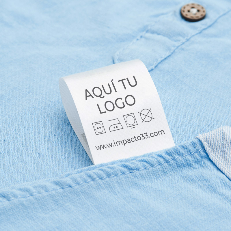 Etiquetas para ropa textiles personalizadas impacto33