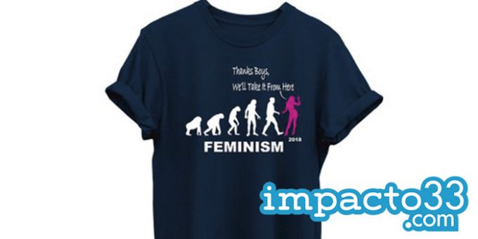 camiseta con mensaje feminista