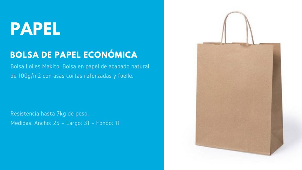 BOLSA DE PAPEL ECONOMICA ARA EVENTOS